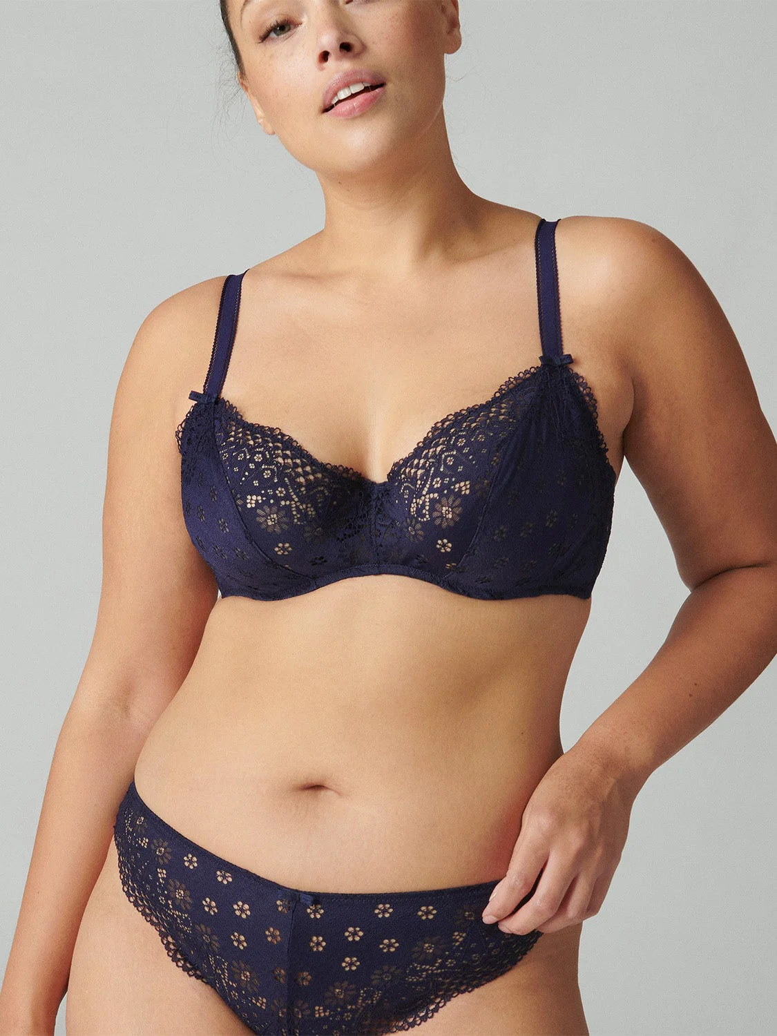 Aimee Underwire Plunge - Midnight - Image 7
