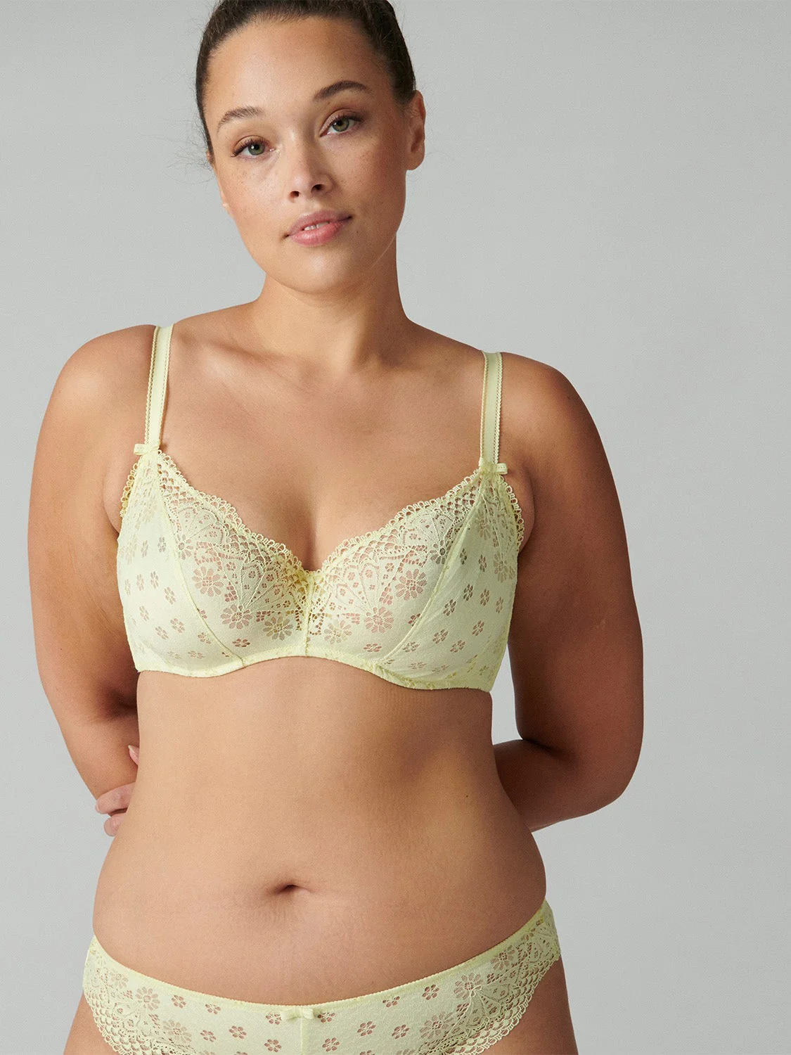 Aimee Underwire Plunge - Yuzu Yellow - Image 6