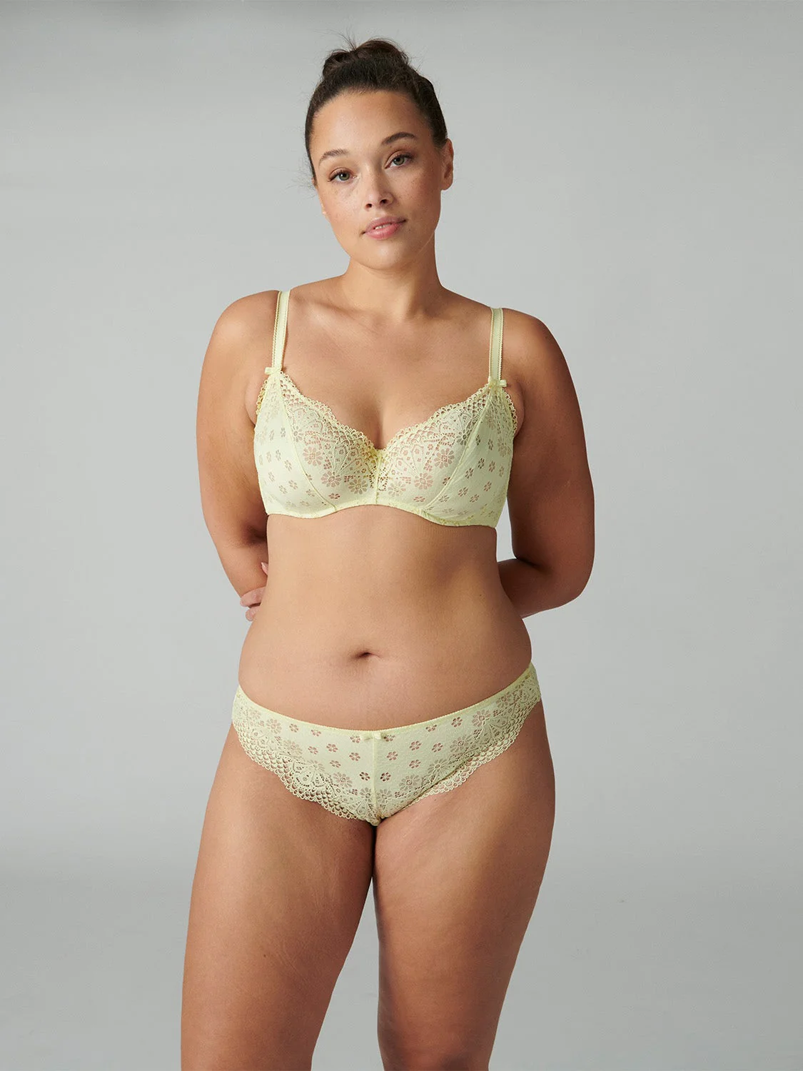 Aimee Underwire Plunge - Yuzu Yellow - Image 8